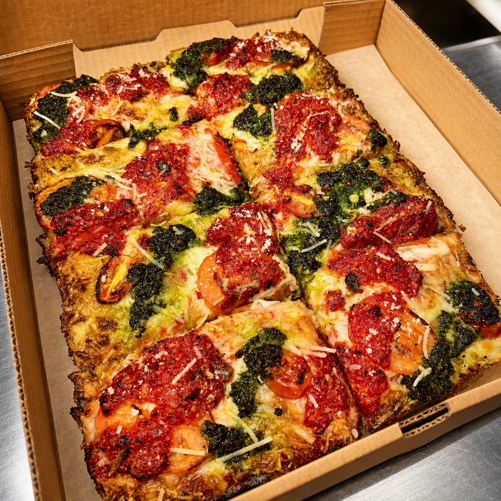 Deep Dish Margherita.