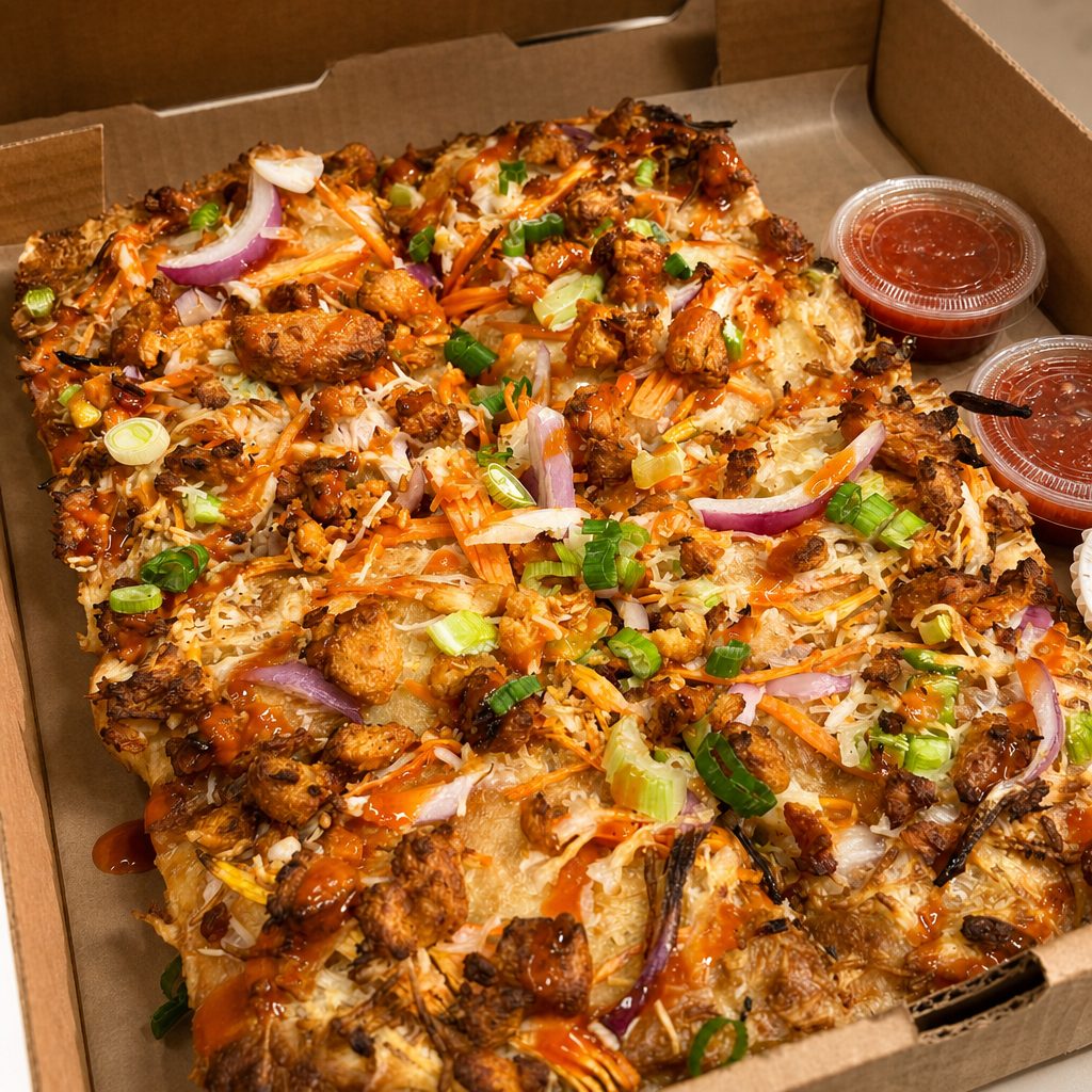 Deep Dish Buffalo Chick'n.